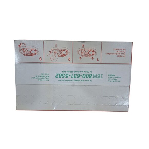 IBM 210 Correctable Ribbon Cassette Orange Vintage Unopened Black Selectric III - Picture 2 of 5